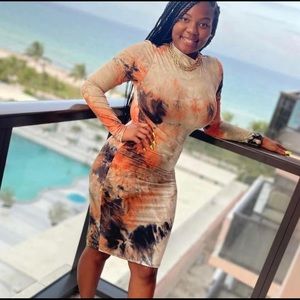 Tie Dye— Mini Dress— Size Large